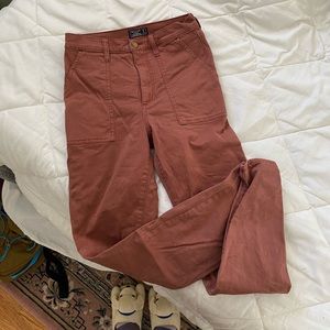 Abercrombie and fitch ultra high rise super skinny ankle workermans cargo pant